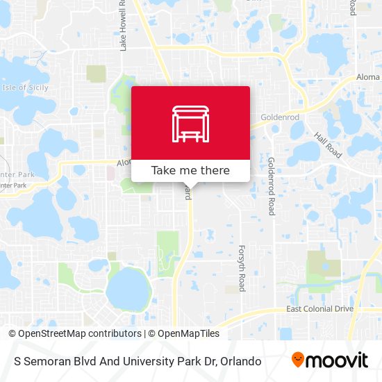 Mapa de S Semoran Blvd And University Park Dr