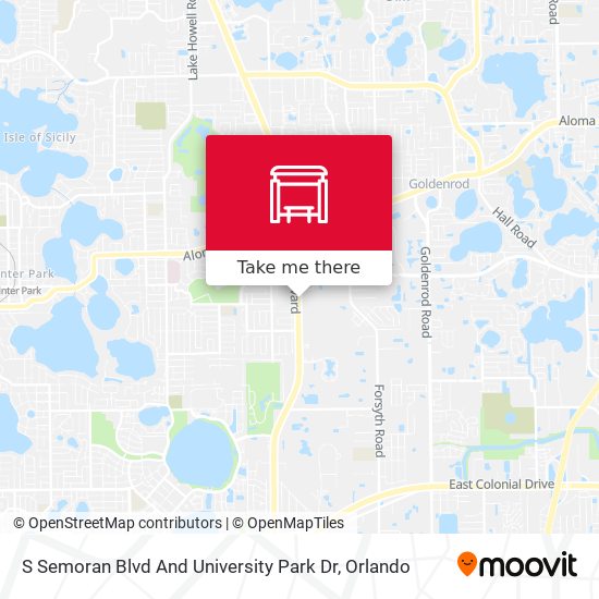 S Semoran Blvd And University Park Dr map