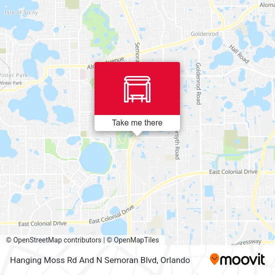 Mapa de Hanging Moss Rd And N Semoran Blvd