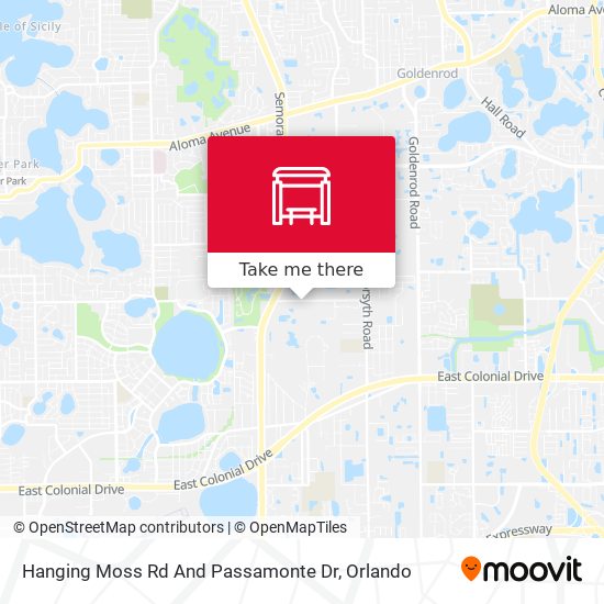 Hanging Moss Rd And Passamonte Dr map