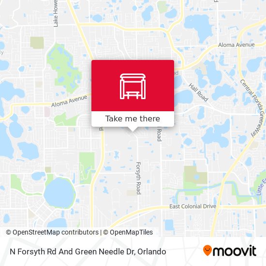 N Forsyth Rd And Green Needle Dr map