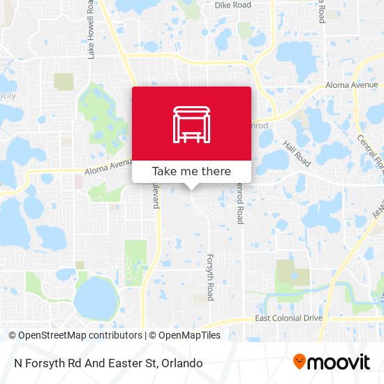 N Forsyth Rd And Easter St map