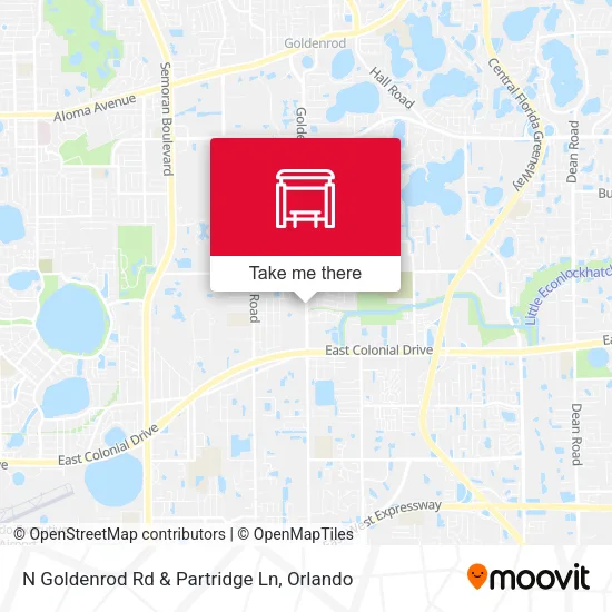 N Goldenrod Rd & Partridge Ln map