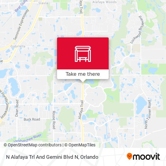 N Alafaya Trl And Gemini Blvd N map