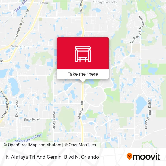 Mapa de N Alafaya Trl And Gemini Blvd N