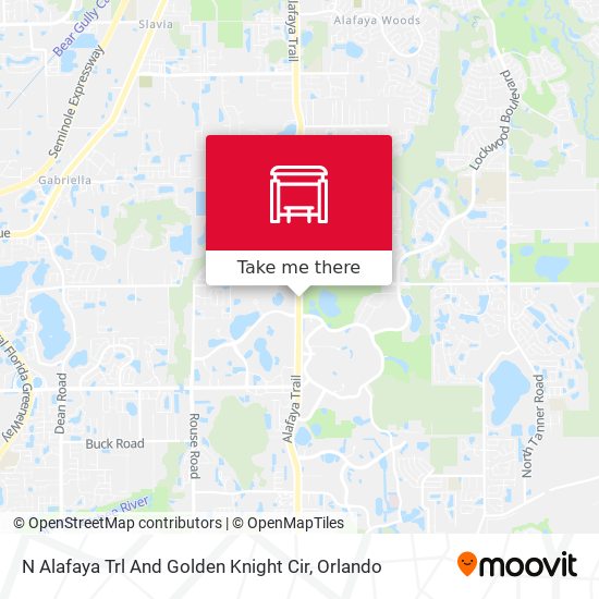 N Alafaya Trl And Golden Knight Cir map