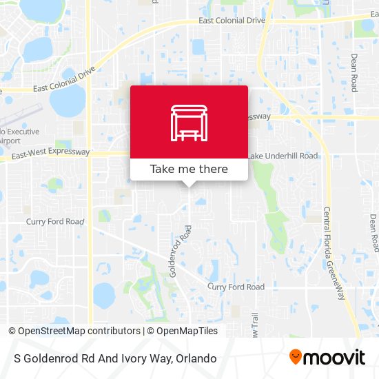 S Goldenrod Rd And Ivory Way map