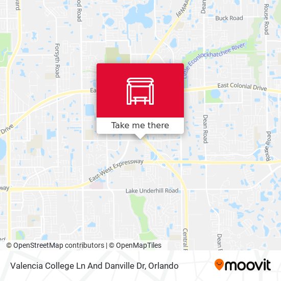 Valencia College Ln And Danville Dr map