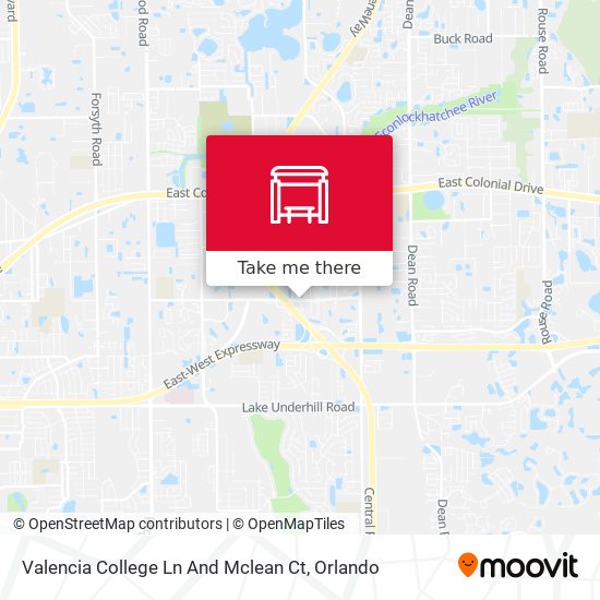 Valencia College Ln And Mclean Ct map