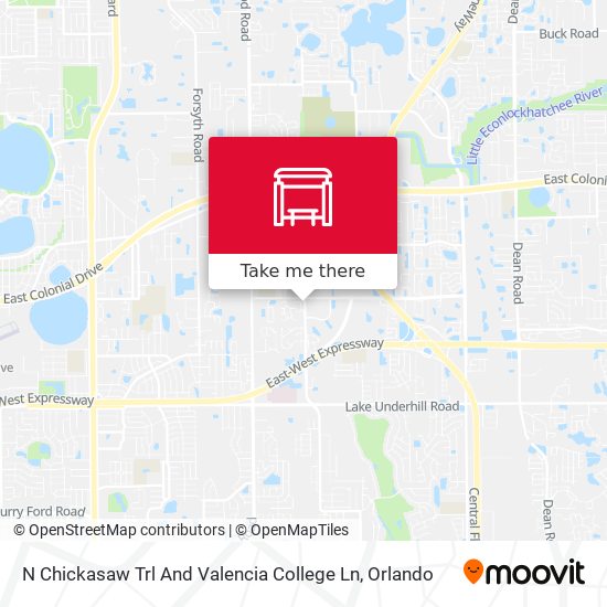N Chickasaw Trl And Valencia College Ln map