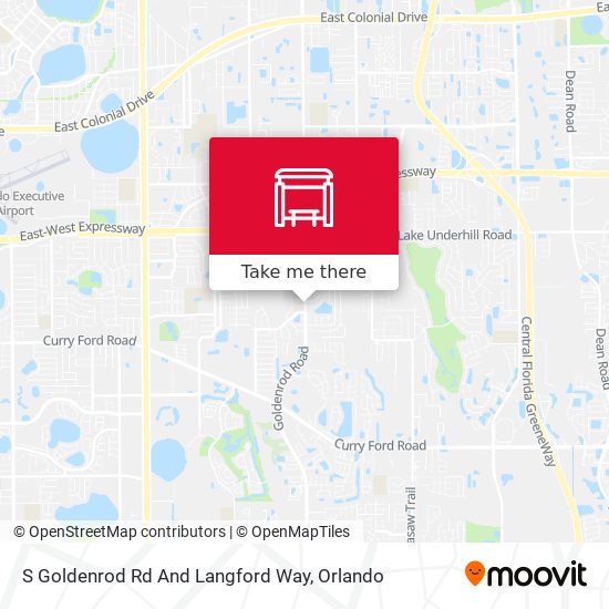 S Goldenrod Rd And Langford Way map