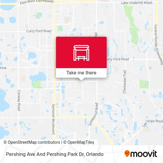 Mapa de Pershing Ave And Pershing Park Dr