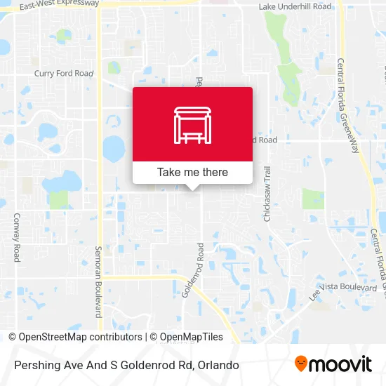 Mapa de Pershing Ave And S Goldenrod Rd