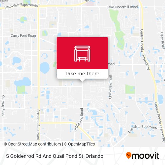 S Goldenrod Rd And Quail Pond St map