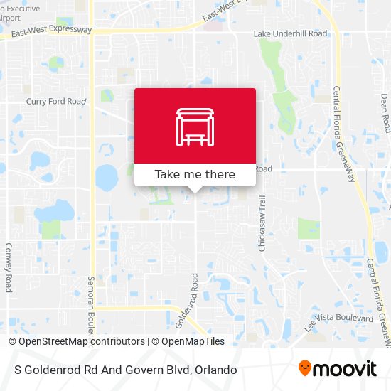 S Goldenrod Rd And Govern Blvd map