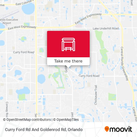 Curry Ford Rd And Goldenrod Rd map
