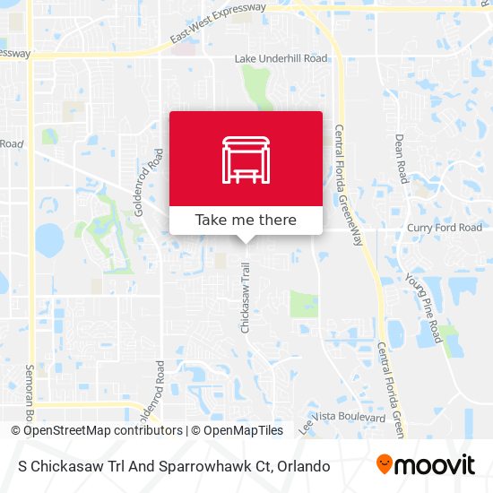 S Chickasaw Trl And Sparrowhawk Ct map