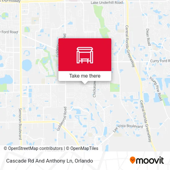 Mapa de Cascade Rd And Anthony Ln