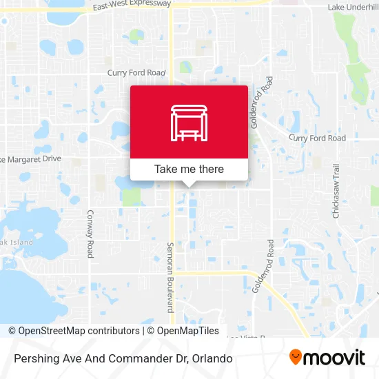 Pershing Ave And Commander Dr map