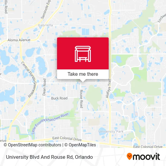 Mapa de University Blvd And Rouse Rd