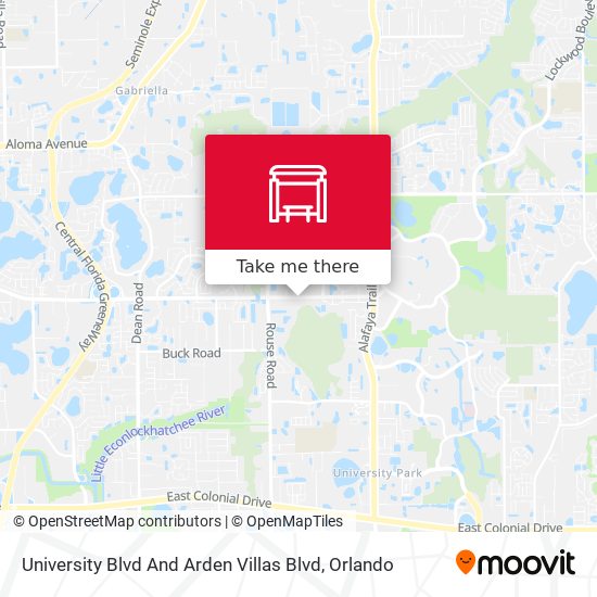 University Blvd And Arden Villas Blvd map