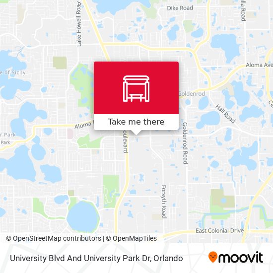 Mapa de University Blvd And University Park Dr