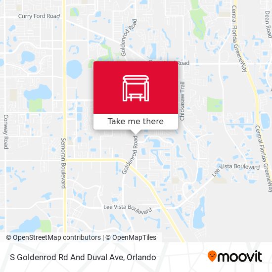 S Goldenrod Rd And Duval Ave map