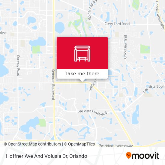 Hoffner Ave And Volusia Dr map