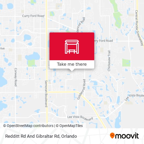 Redditt Rd And Gibraltar Rd map