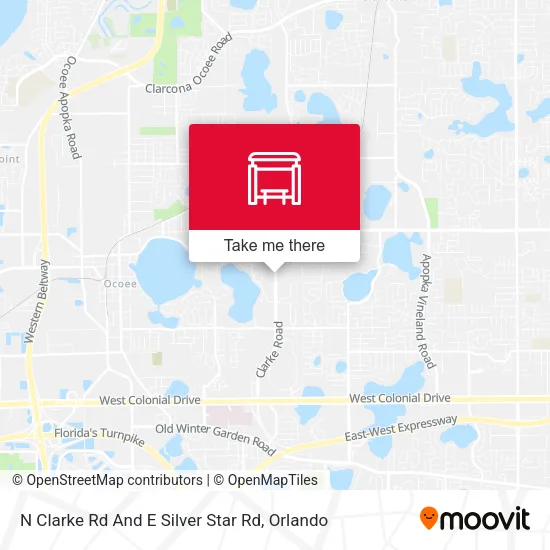 Mapa de N Clarke Rd And E Silver Star Rd