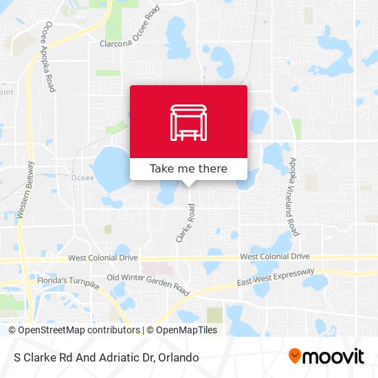 S Clarke Rd And Adriatic Dr map