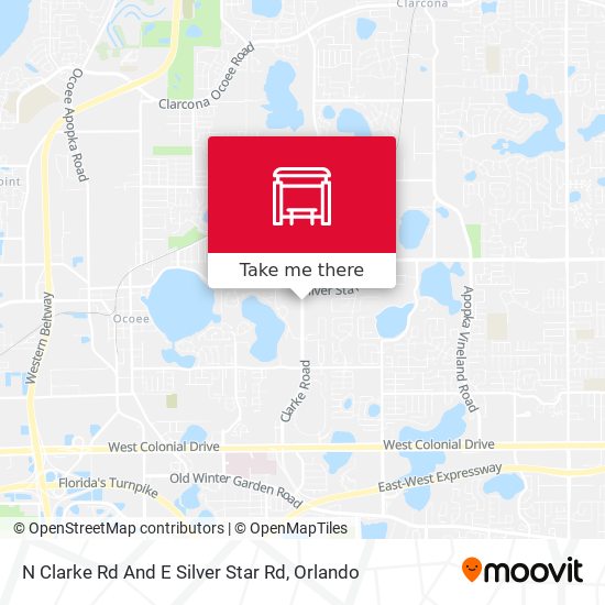 Mapa de N Clarke Rd And E Silver Star Rd