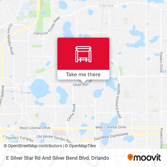 E Silver Star Rd And Silver Bend Blvd map