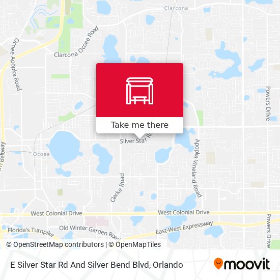 E Silver Star Rd And Silver Bend Blvd map