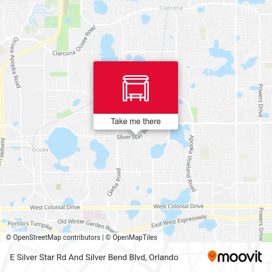 Mapa de E Silver Star Rd And Silver Bend Blvd
