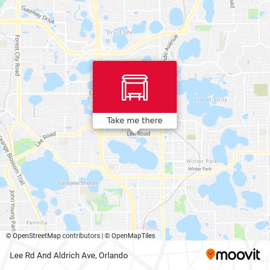Mapa de Lee Rd And Aldrich Ave
