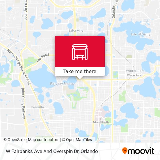 Mapa de W Fairbanks Ave And Overspin Dr