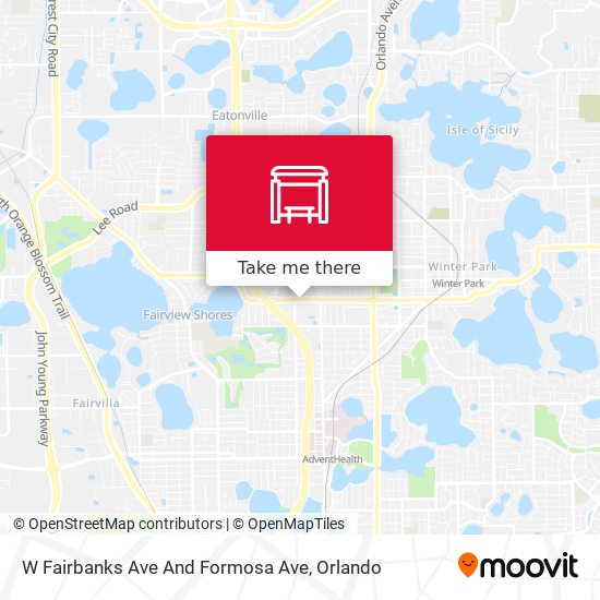 Mapa de W Fairbanks Ave And Formosa Ave