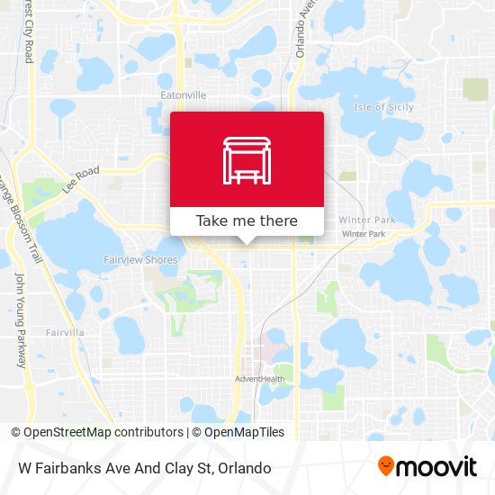 Mapa de W Fairbanks Ave And Clay St