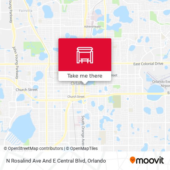 N Rosalind Ave And E Central Blvd map