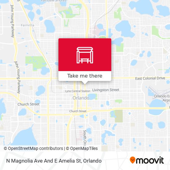 N Magnolia Ave And E Amelia St map