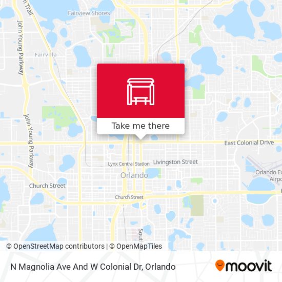 N Magnolia Ave And W Colonial Dr map