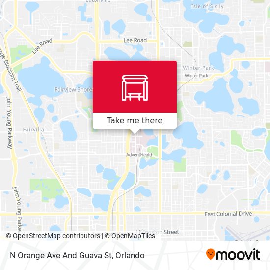 N Orange Ave And Guava St map