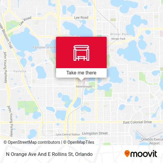 Mapa de N Orange Ave And E Rollins St