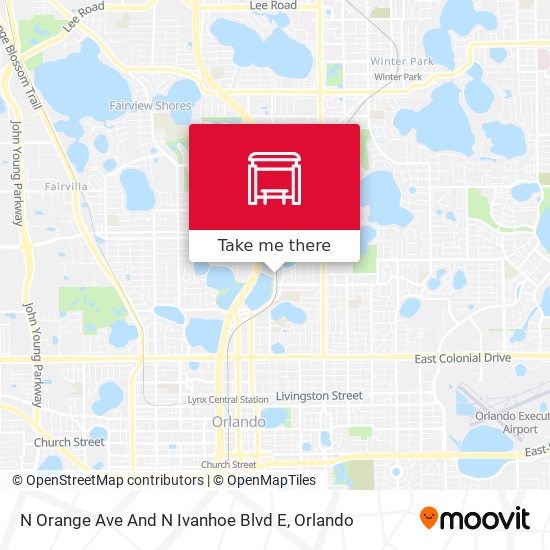 N Orange Ave And N Ivanhoe Blvd E map