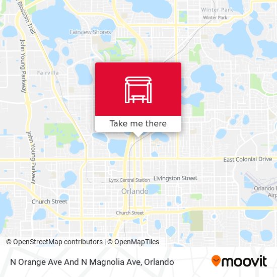 Mapa de N Orange Ave And N Magnolia Ave