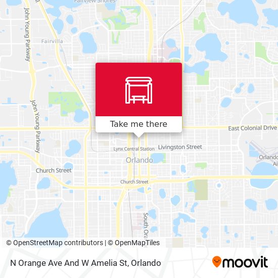 N Orange Ave And W Amelia St map