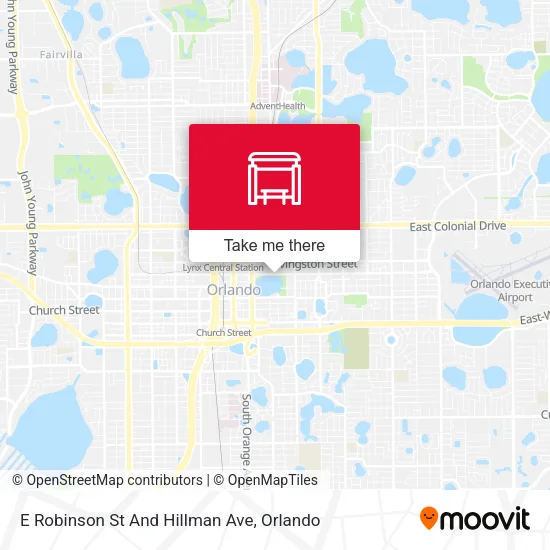 Mapa de E Robinson St And Hillman Ave
