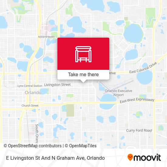 Mapa de E Livingston St And N Graham Ave