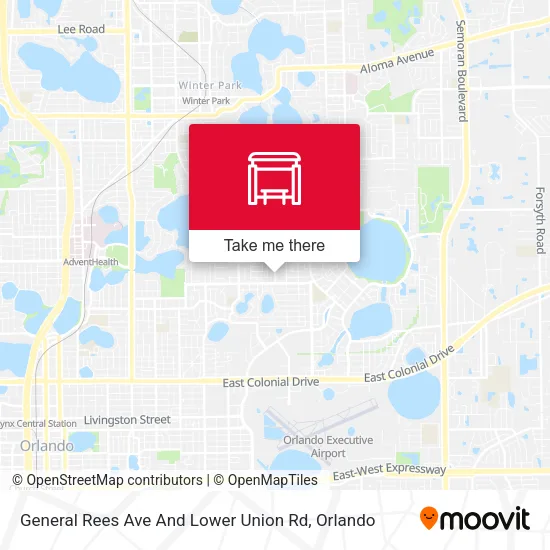General Rees Ave And Lower Union Rd map